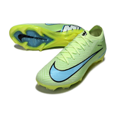 Chuteira Campo Nike Air Zoom Mercurial Vapor 16 Elite FG Verde e Azul Claro